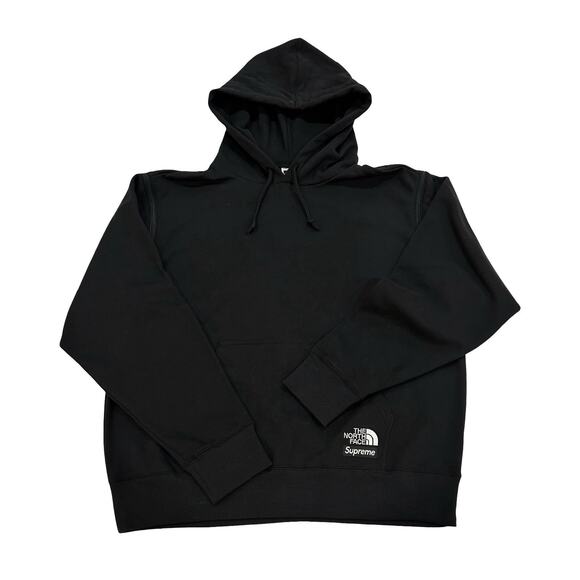 Supreme by The North Face Convertible Hooded Sweatshirt Mens Size L Black - Picture 1 of 9